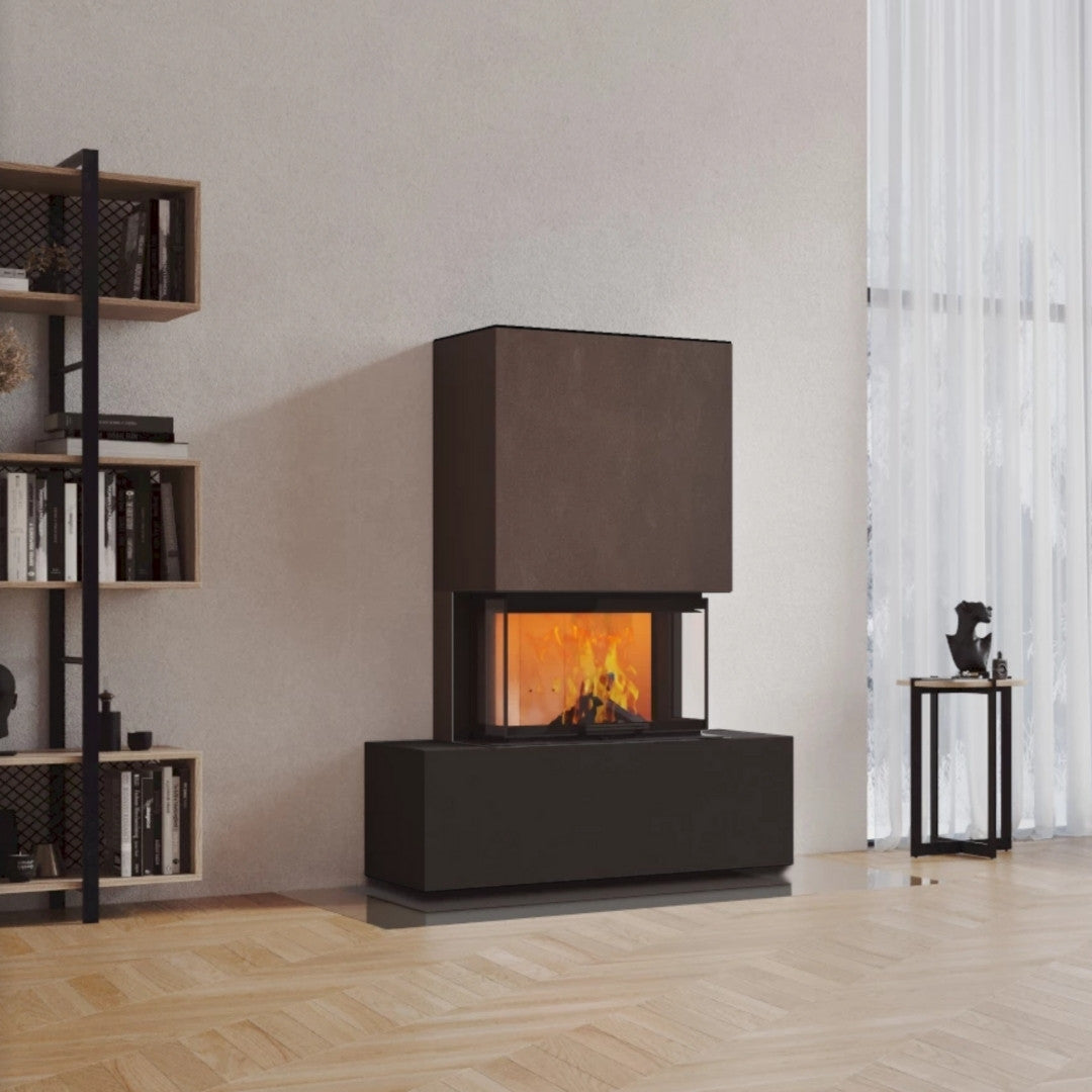 Neocube P21 FLR - Keramik Oberteil Beton, Unterteil La Boheme, Feel Free, Bank mittig