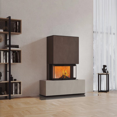 Neocube P21 FLR - Keramik Oberteil Beton, Unterteil La Boheme, Feel Free, Bank mittig
