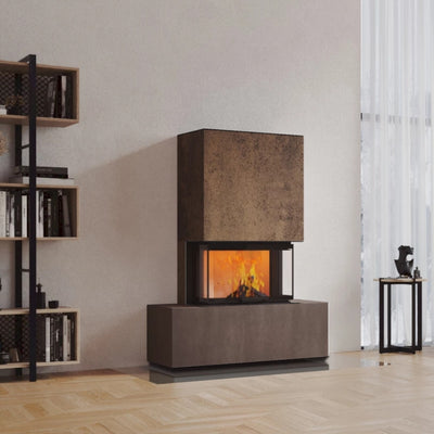 Neocube P21 FLR - Keramik Oberteil Beton, Unterteil La Boheme, Feel Free, Bank mittig