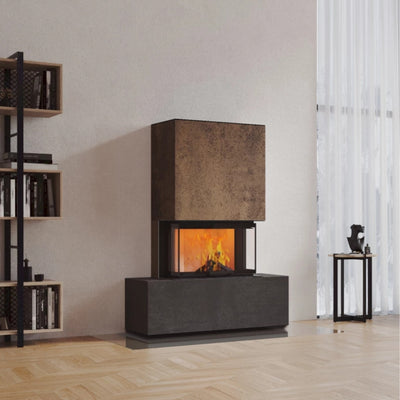 Neocube P21 FLR - Keramik Oberteil Beton, Unterteil La Boheme, Feel Free, Bank mittig