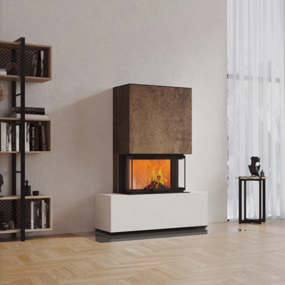 Neocube P21 FLR - Keramik Oberteil Beton, Unterteil La Boheme, Feel Free, Bank mittig