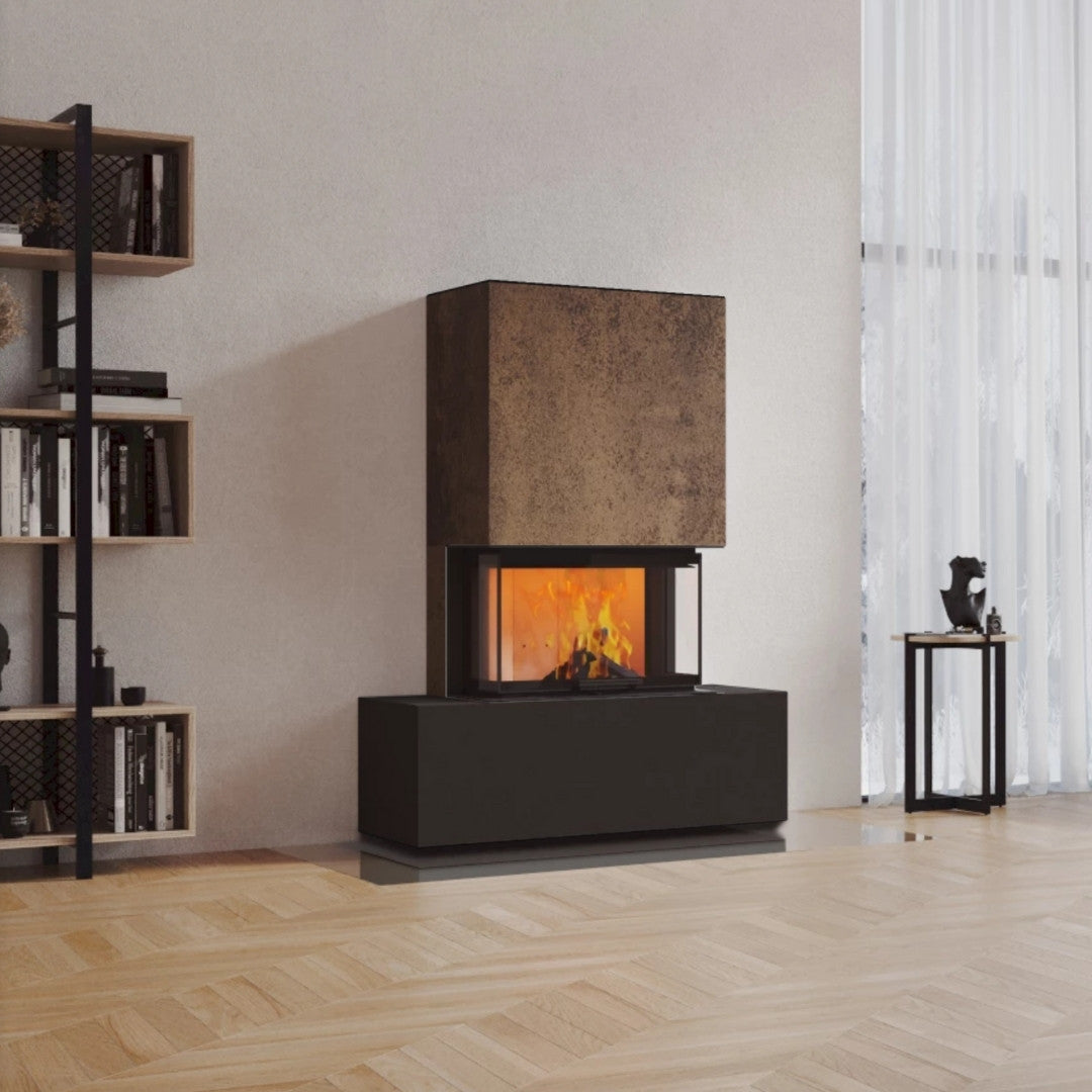 Neocube P21 FLR - Keramik Oberteil Beton, Unterteil La Boheme, Feel Free, Bank mittig