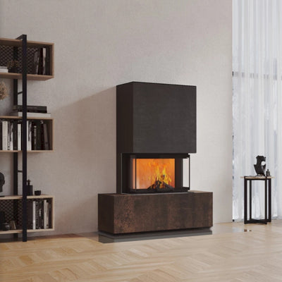 Neocube P21 FLR - Keramik Oberteil Beton, Unterteil La Boheme, Feel Free, Bank mittig