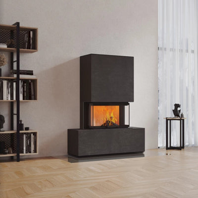 Neocube P21 FLR - Keramik Oberteil Beton, Unterteil La Boheme, Feel Free, Bank mittig