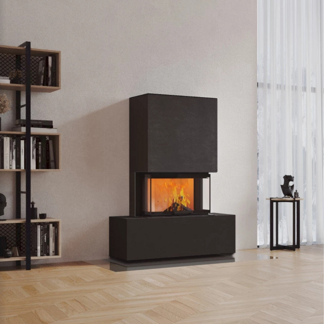Neocube P21 FLR - Keramik Oberteil Beton, Unterteil La Boheme, Feel Free, Bank mittig