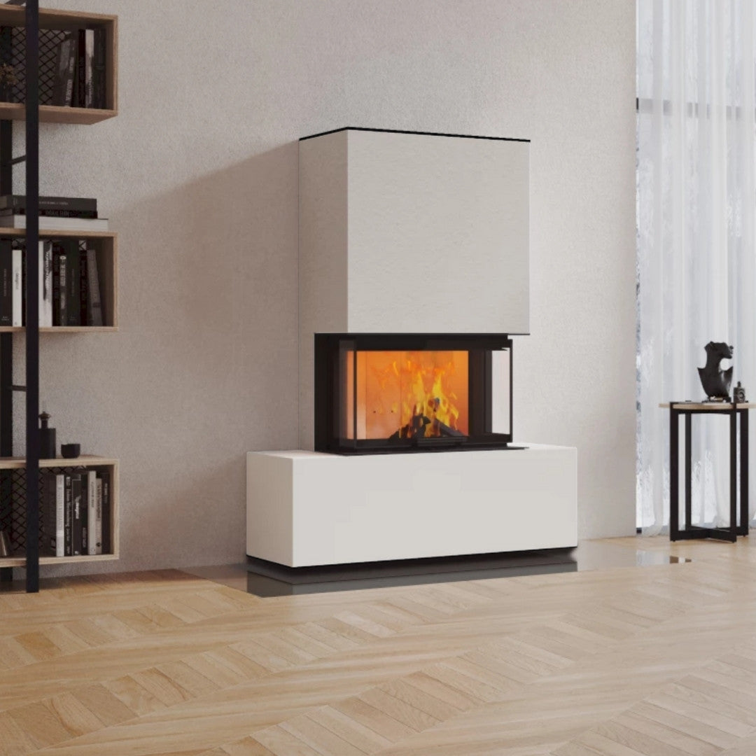 Neocube P21 FLR - Keramik Oberteil Beton, Unterteil La Boheme, Feel Free, Bank mittig