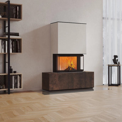 Neocube P21 FLR - Keramik Oberteil Beton, Unterteil La Boheme, Feel Free, Bank mittig