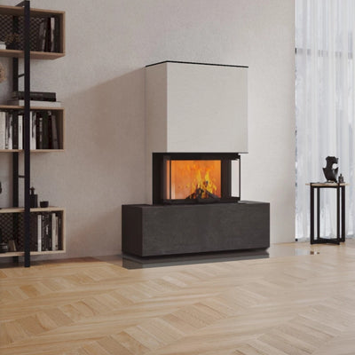 Neocube P21 FLR - Keramik Oberteil Beton, Unterteil La Boheme, Feel Free, Bank mittig