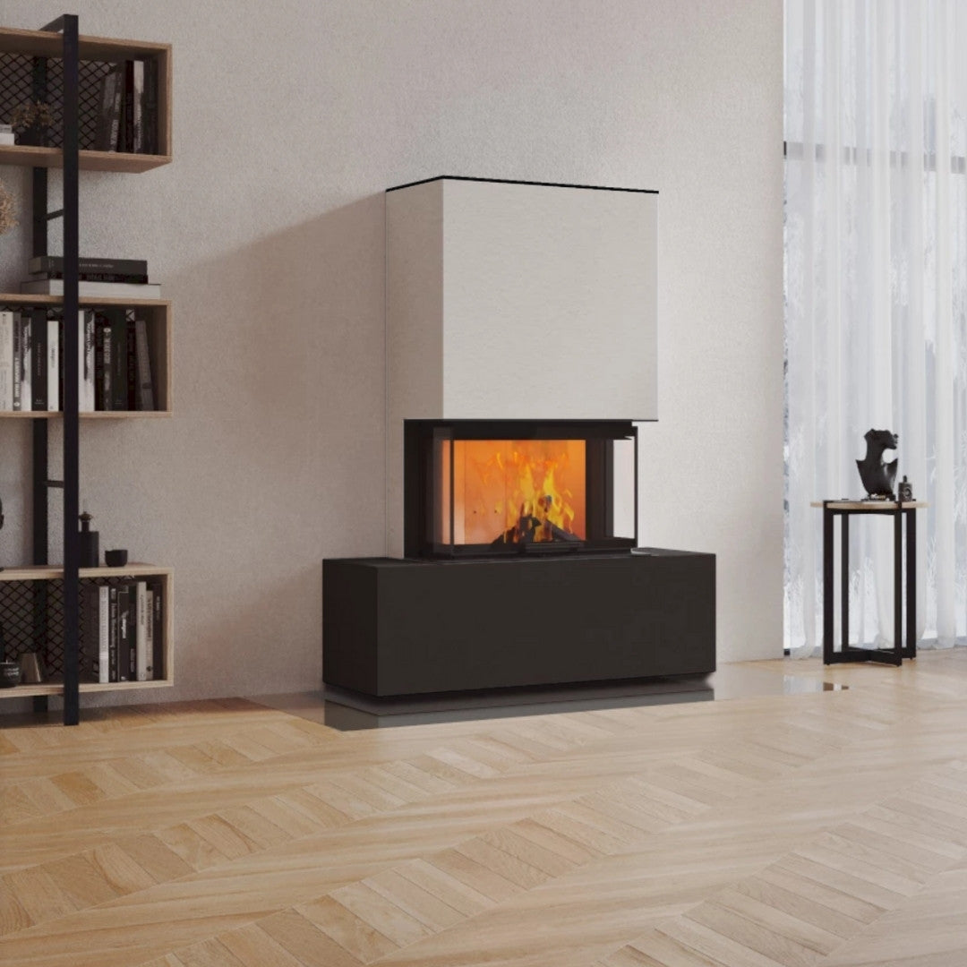 Neocube P21 FLR - Keramik Oberteil Beton, Unterteil La Boheme, Feel Free, Bank mittig