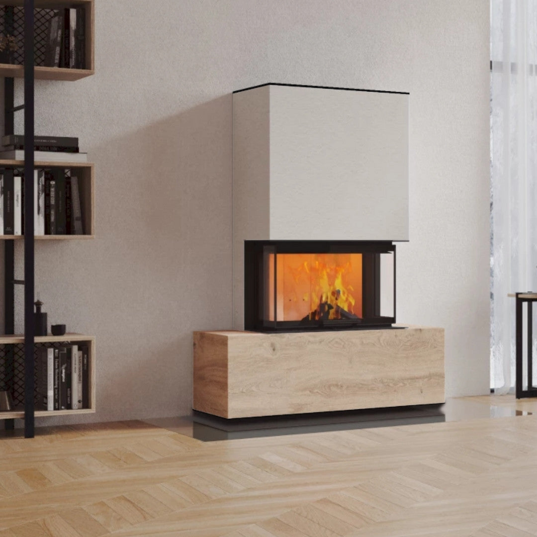 Neocube P21 FLR - Keramik Oberteil Beton, Unterteil La Boheme, Feel Free, Bank mittig