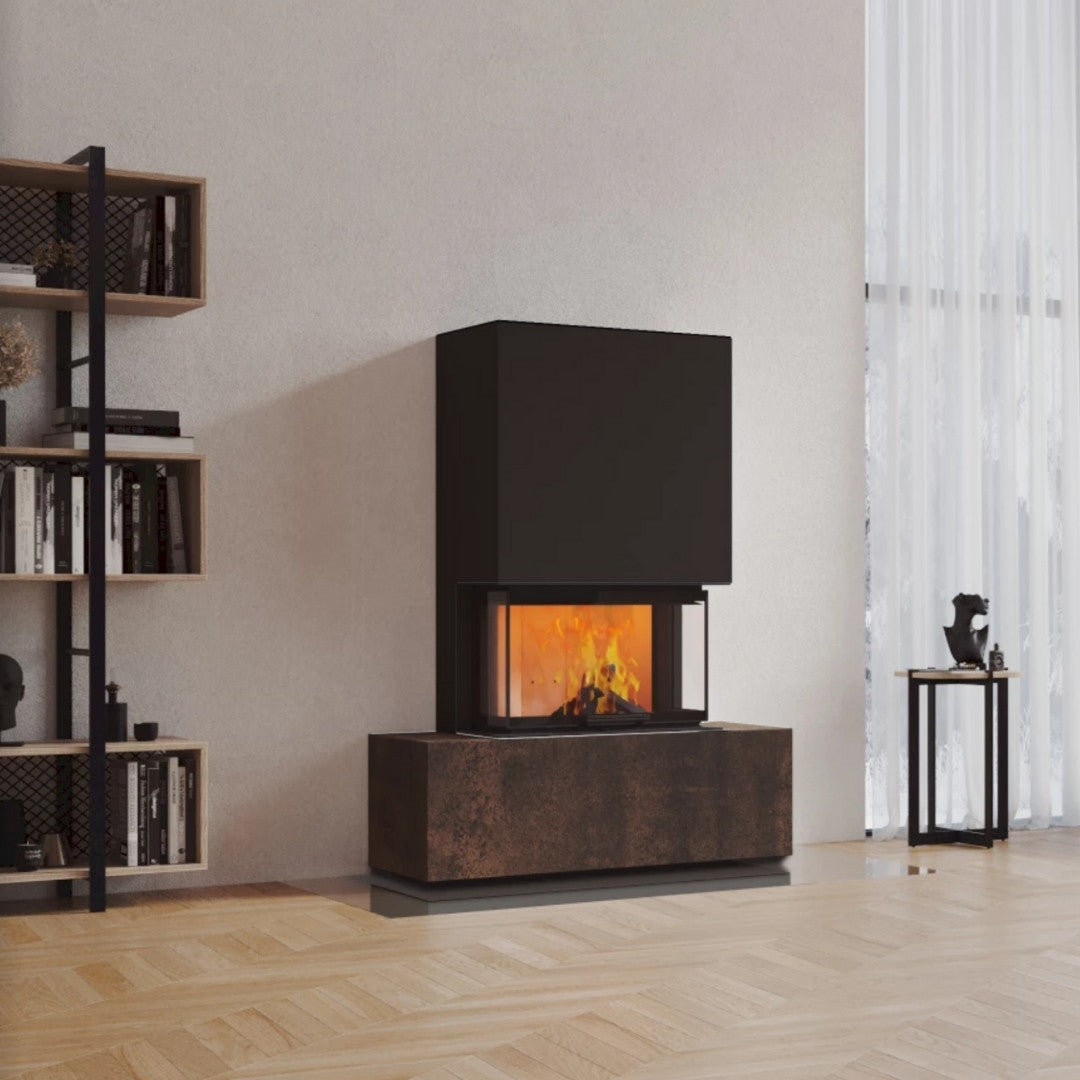 Neocube P21 FLR - Keramik Oberteil Beton, Unterteil La Boheme, Feel Free, Bank mittig