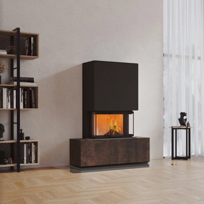 Neocube P21 FLR - Keramik Oberteil Beton, Unterteil La Boheme, Feel Free, Bank mittig