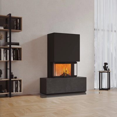 Neocube P21 FLR - Keramik Oberteil Beton, Unterteil La Boheme, Feel Free, Bank mittig