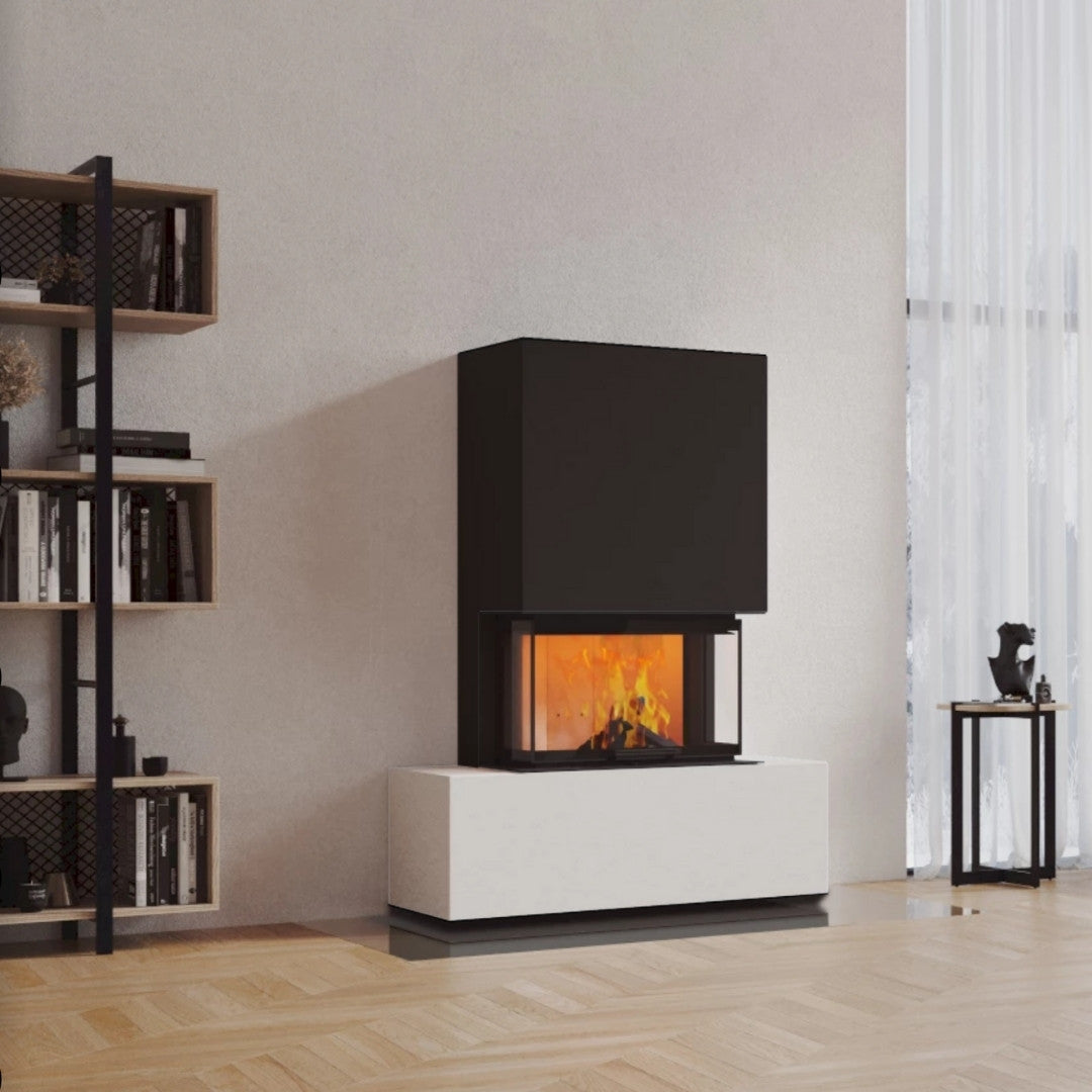 Neocube P21 FLR - Keramik Oberteil Beton, Unterteil La Boheme, Feel Free, Bank mittig