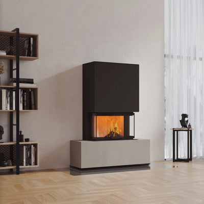 Neocube P21 FLR - Keramik Oberteil Beton, Unterteil La Boheme, Feel Free, Bank mittig
