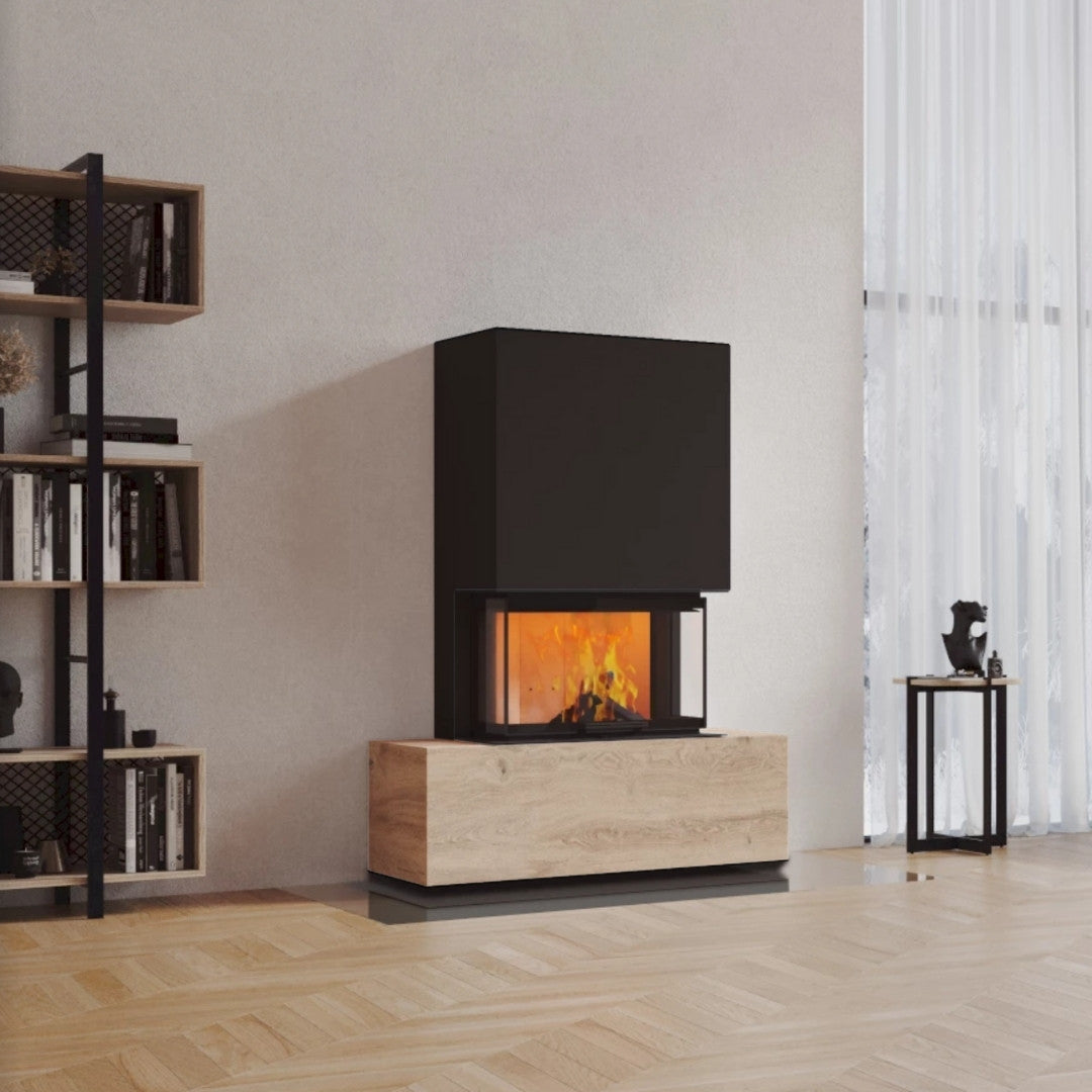Neocube P21 FLR - Keramik Oberteil Beton, Unterteil La Boheme, Feel Free, Bank mittig