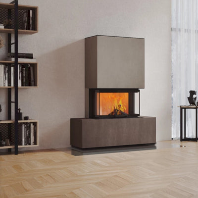 Neocube P21 FLR - Keramik Oberteil Beton, Unterteil La Boheme, Feel Free, Bank mittig