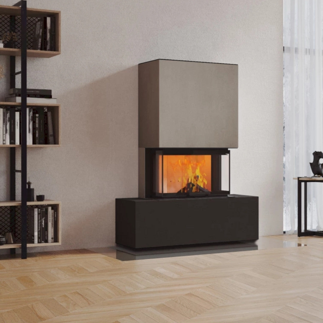 Neocube P21 FLR - Keramik Oberteil Beton, Unterteil La Boheme, Feel Free, Bank mittig