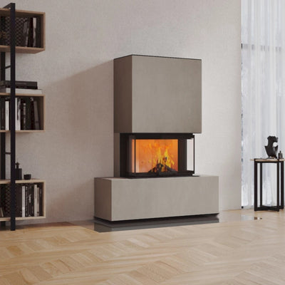 Neocube P21 FLR - Keramik Oberteil Beton, Unterteil La Boheme, Feel Free, Bank mittig