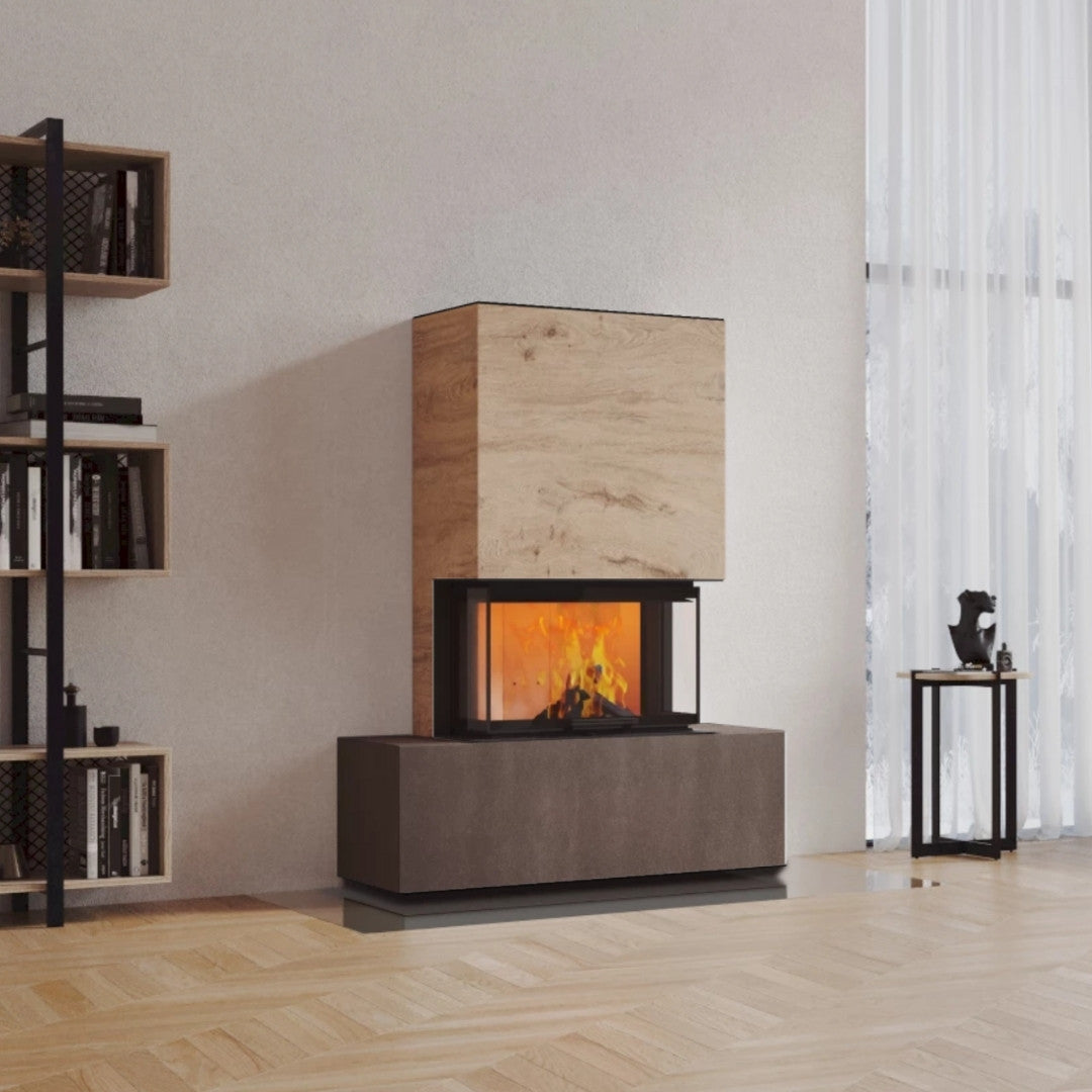 Neocube P21 FLR - Keramik Oberteil Beton, Unterteil La Boheme, Feel Free, Bank mittig