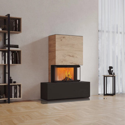 Neocube P21 FLR - Keramik Oberteil Beton, Unterteil La Boheme, Feel Free, Bank mittig