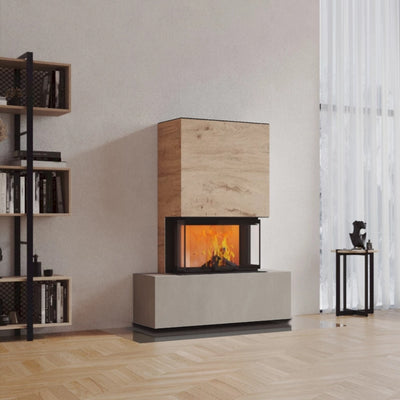 Neocube P21 FLR - Keramik Oberteil Beton, Unterteil La Boheme, Feel Free, Bank mittig