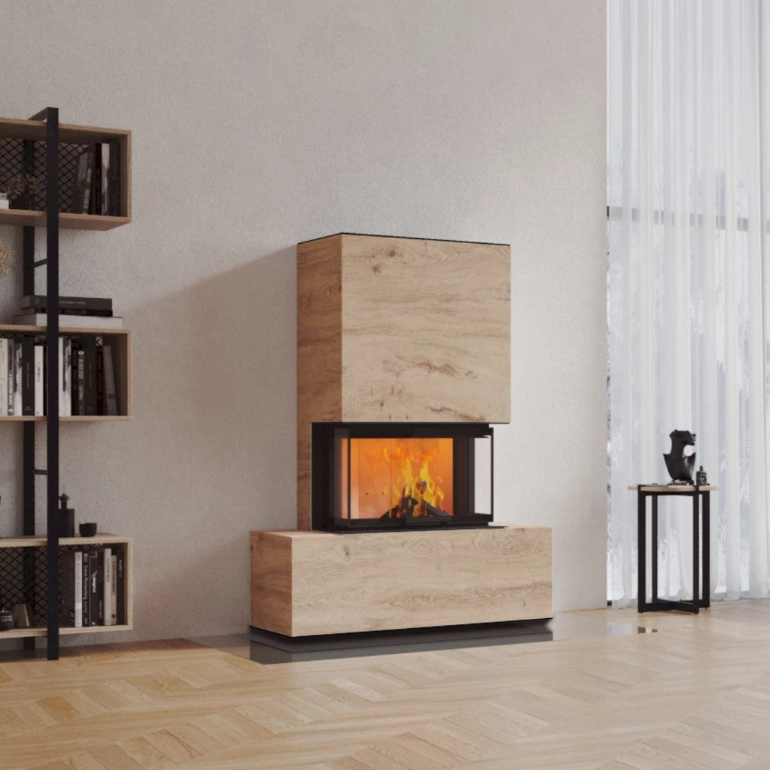Neocube P21 FLR - Keramik Oberteil Beton, Unterteil La Boheme, Feel Free, Bank mittig