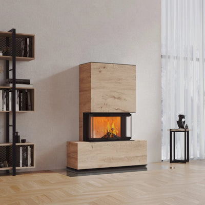 Neocube P21 FLR - Keramik Oberteil Beton, Unterteil La Boheme, Feel Free, Bank mittig