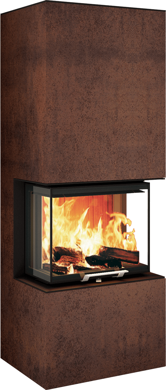 Neocube P10 FLR - Keramik Nero Zimbabwe U.Iron Corten
