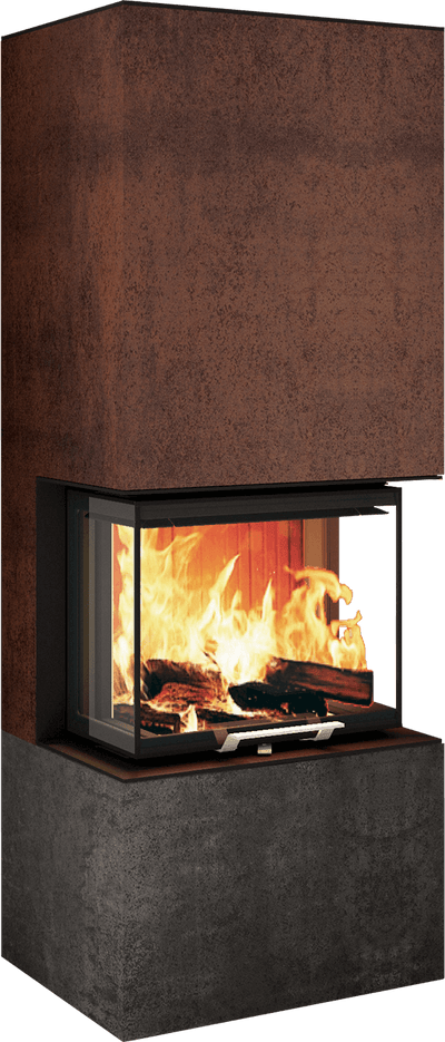 Neocube P10 FLR - Keramik Nero Zimbabwe U.Iron Corten