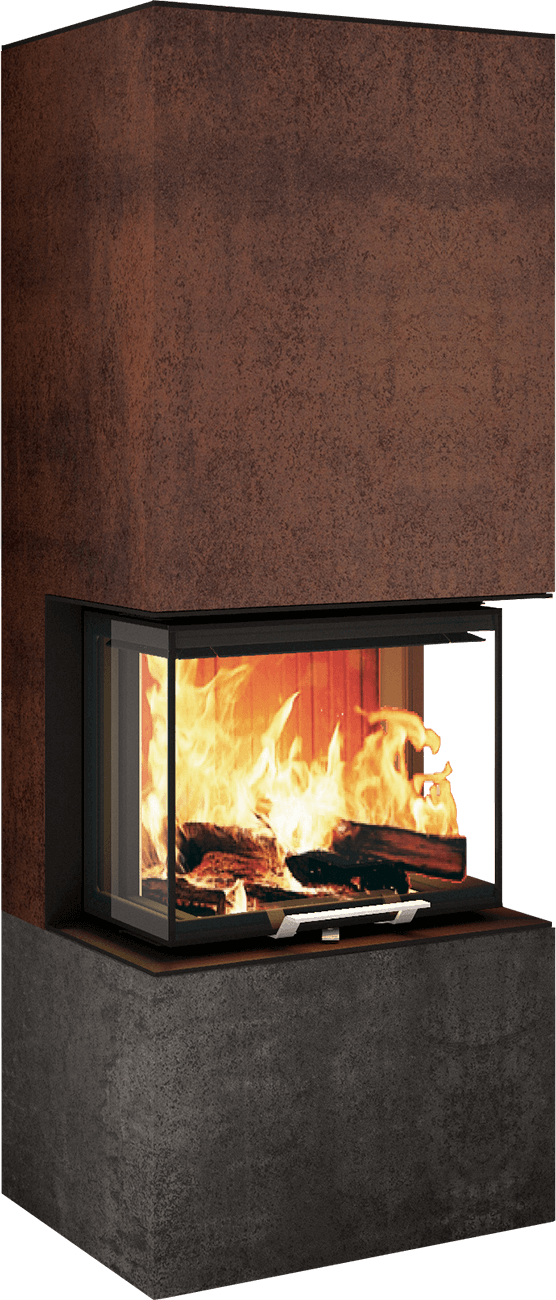 Neocube P10 FLR - Keramik Nero Zimbabwe U.Iron Corten