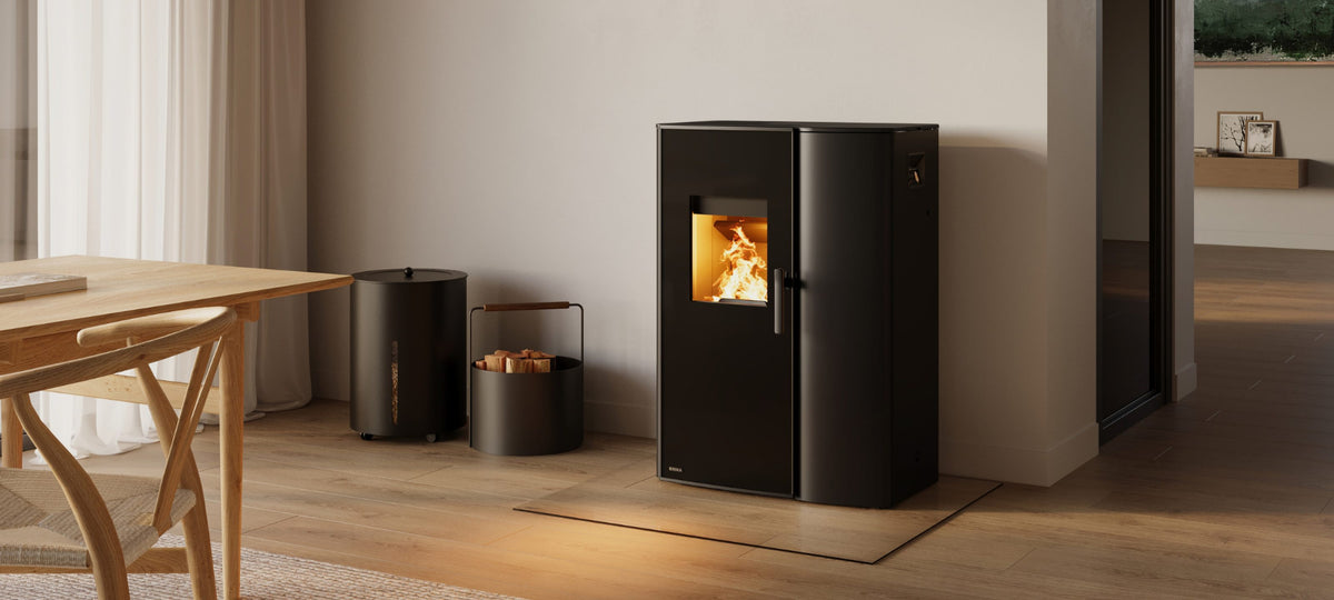 RIKA Paro Holz und Pellet Stahl, Kombiofen