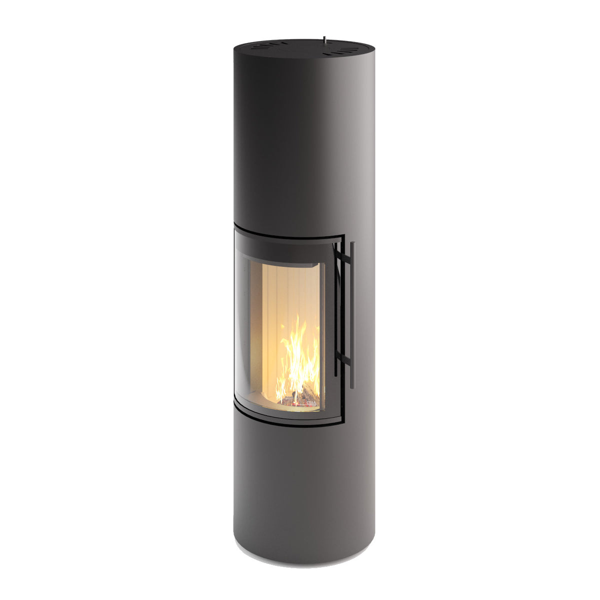 Cera Solitherm Schwarz mit eingelegtem Deckel, Schwedenofen