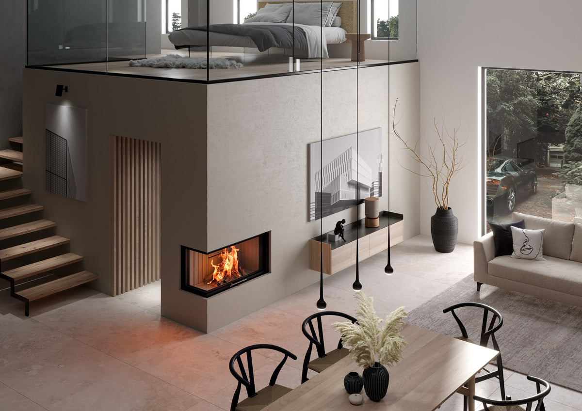 Spartherm Varia 2L/2R-100h, Cheminée-Einsatz, Raumbild