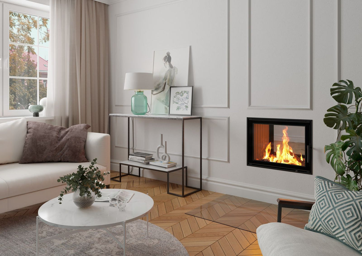Spartherm Varia FD H2O, Cheminée-Einsatz, Raumbild